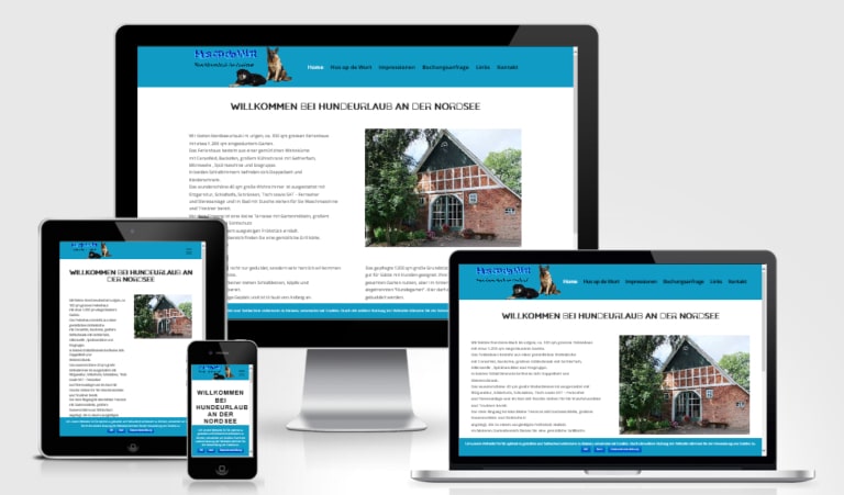 Hus op de Wurth Hundeurlaub an der Nordsee